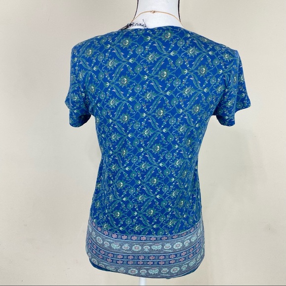 Lucky Brand short sleeve scoop neckline top S XS - Picture 3 of 8